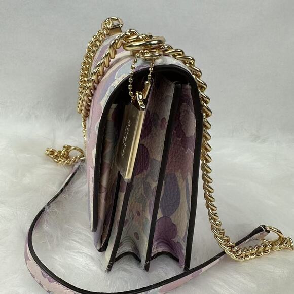 Coach Klare Crossbody Bag With Floral Print In Leather/Ivory Multi CBM06 NWT - Picture 3 of 9